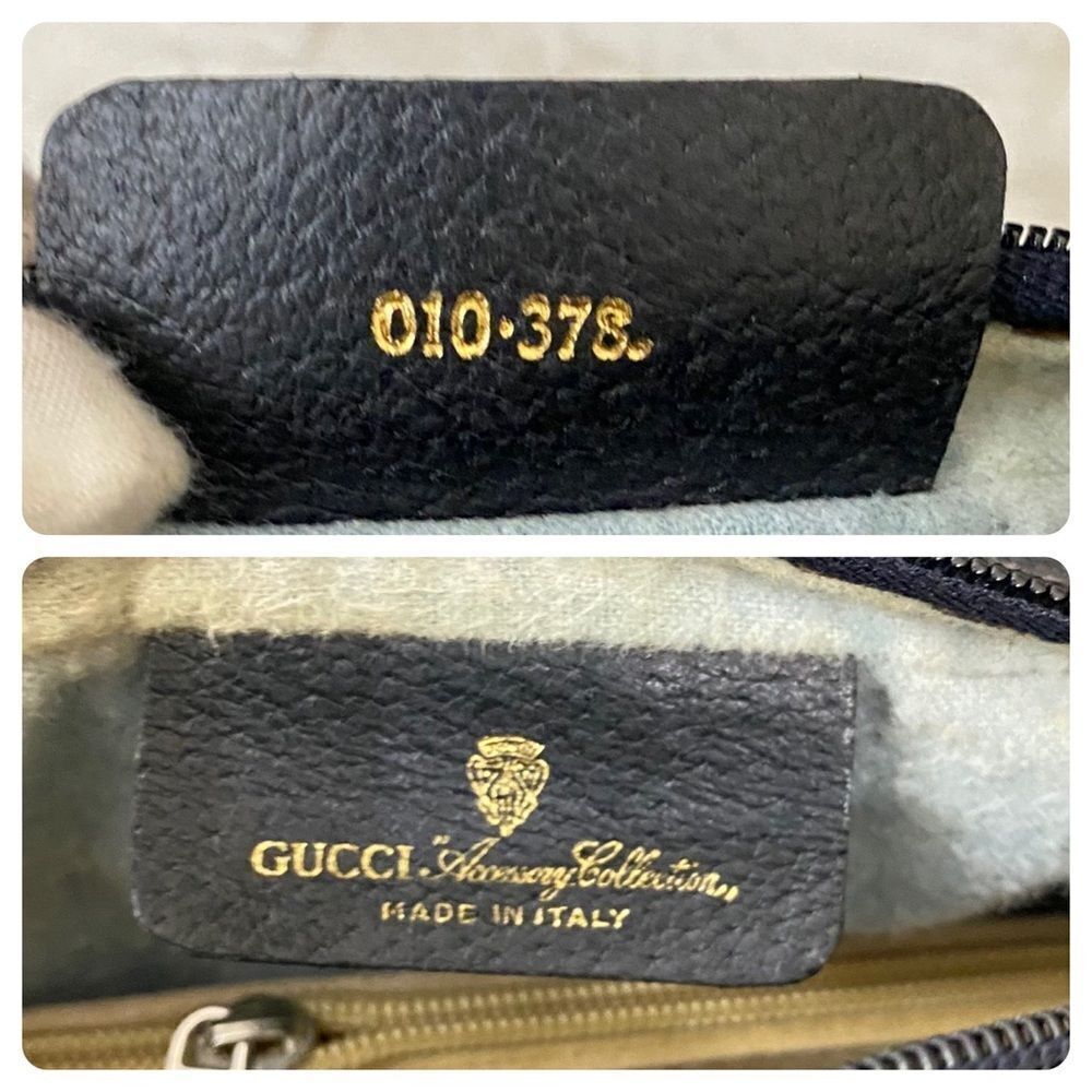 GUCCI GG Pattern Pvc/Leather Clutch-Crossbody-Shoulder Bag 💼 - Picture 8 of 17